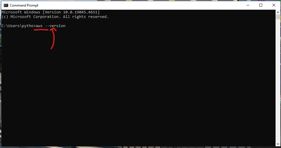 Type in the CMD the verification command.